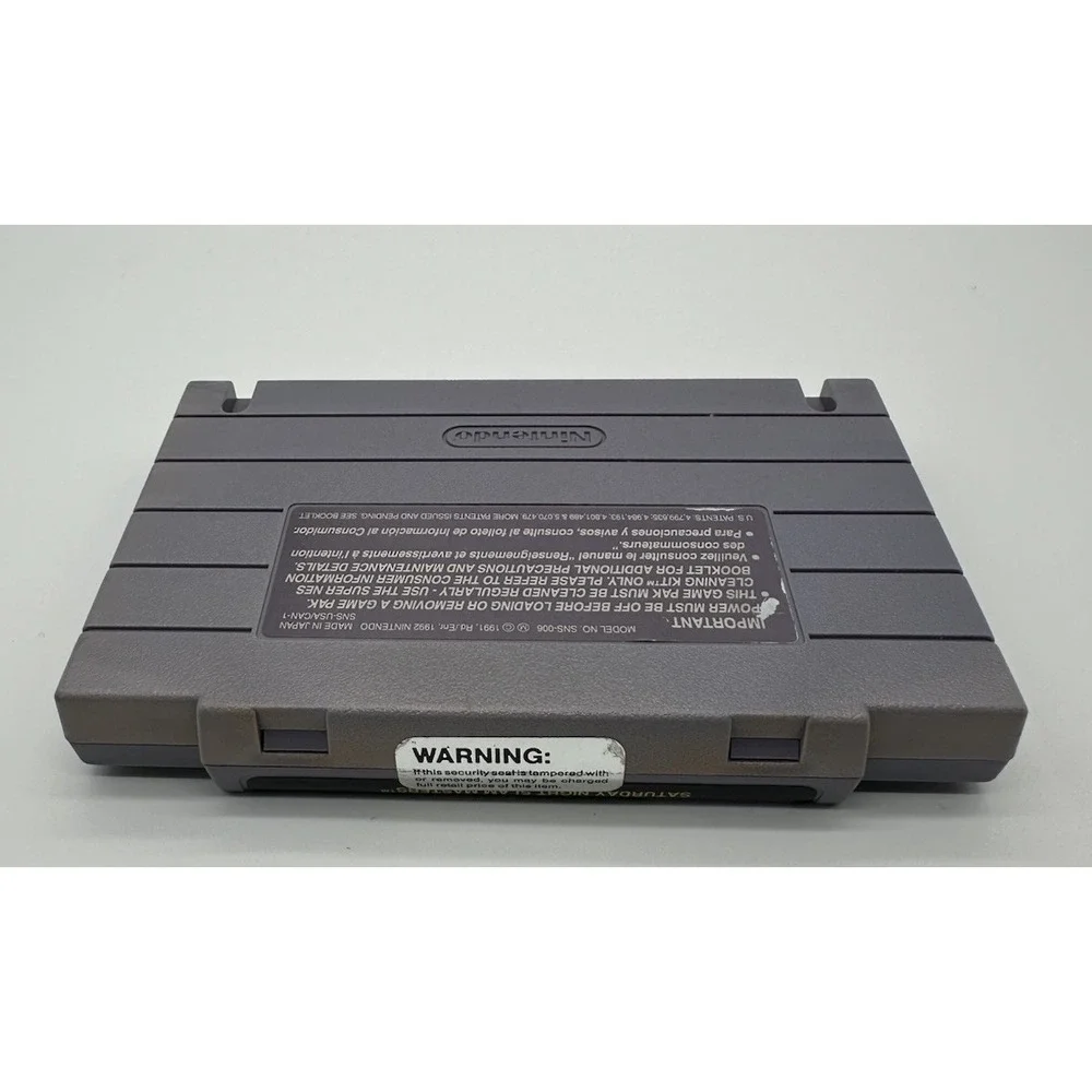SATURDAY NIGHT SLAM MASTERS SUPER NINTENDO SNES BOX INSERTS NO MANUAL WORKS